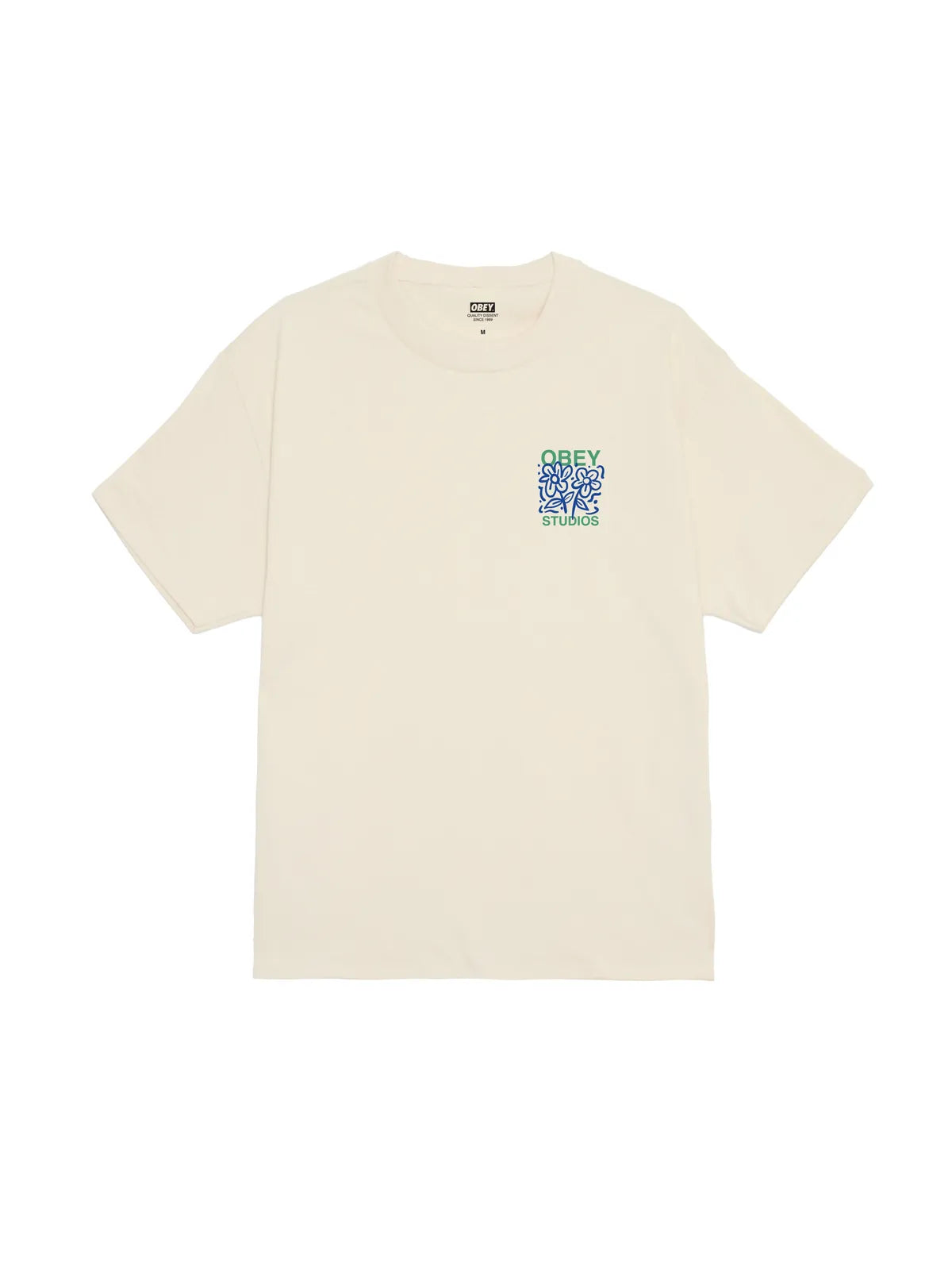 Teeshirts Obey Grown With Love Cream, vue avant