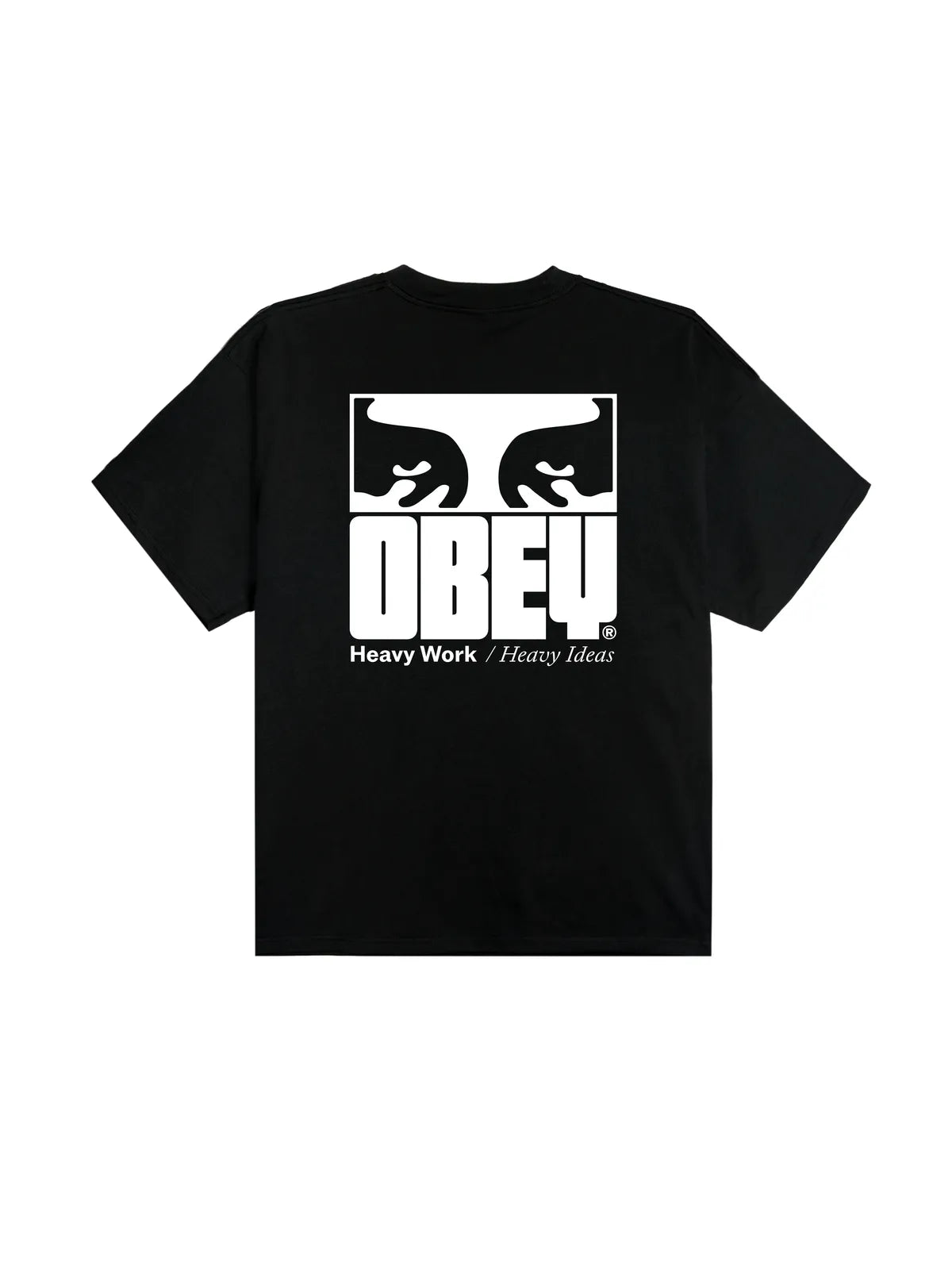 Teeshirts Obey Heavy Ideas Black, vue arrière