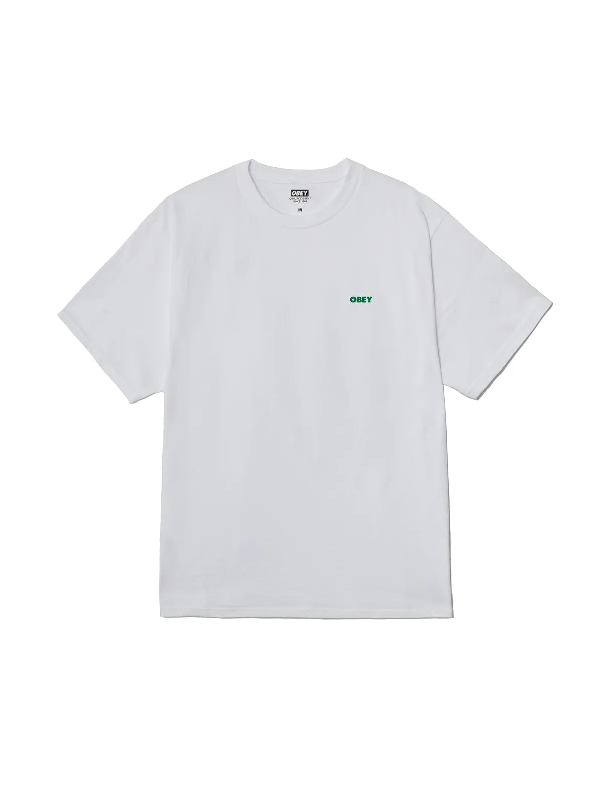 Teeshirts Obey Knowledge Is Power White, vue avant