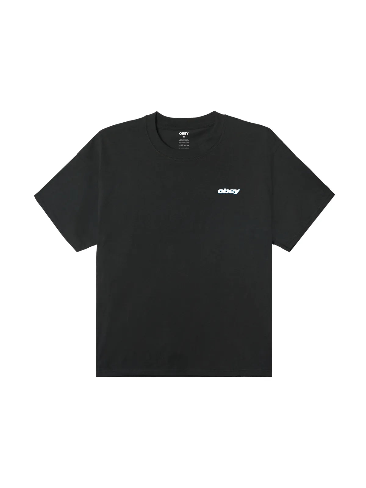 Teeshirts Obey Lips Vintage Black, vue avant