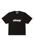 Teeshirts Obey Practice Jersey Ss Black, vue avant