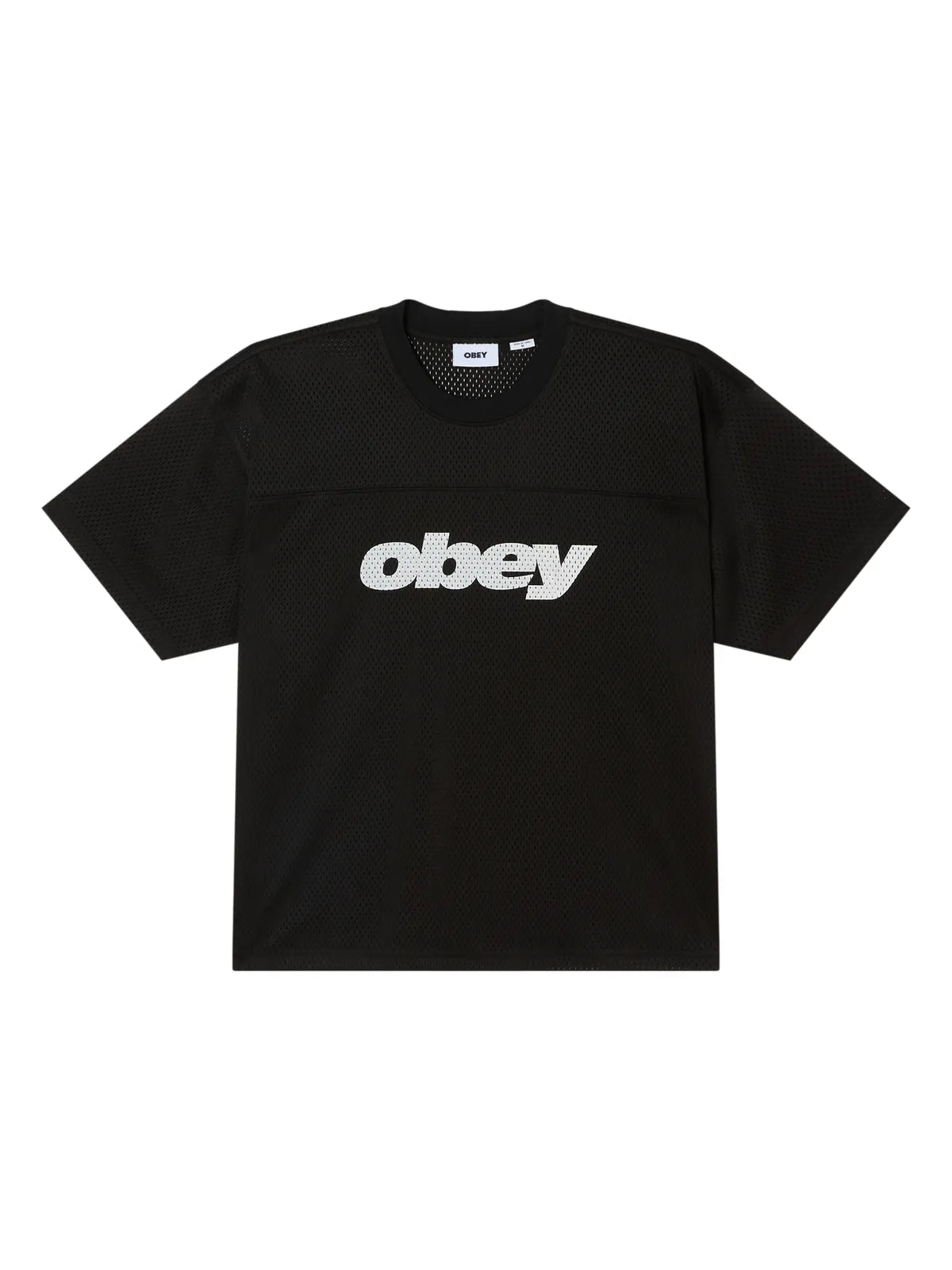 Teeshirts Obey Practice Jersey Ss Black, vue avant