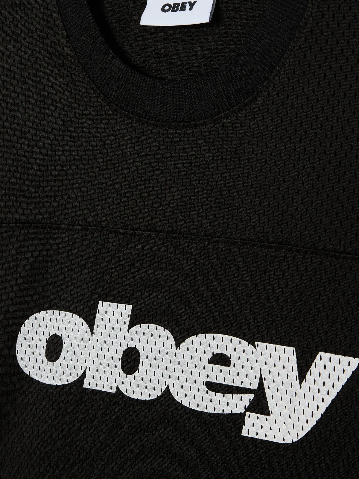 Teeshirts Obey Practice Jersey Ss Black, vue détail