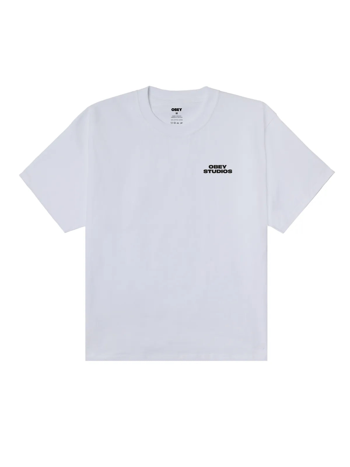 Teeshirts Obey Sky Face White, vue avant