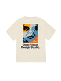 Teeshirts Obey Visual Design Studio Cream, vue arrière