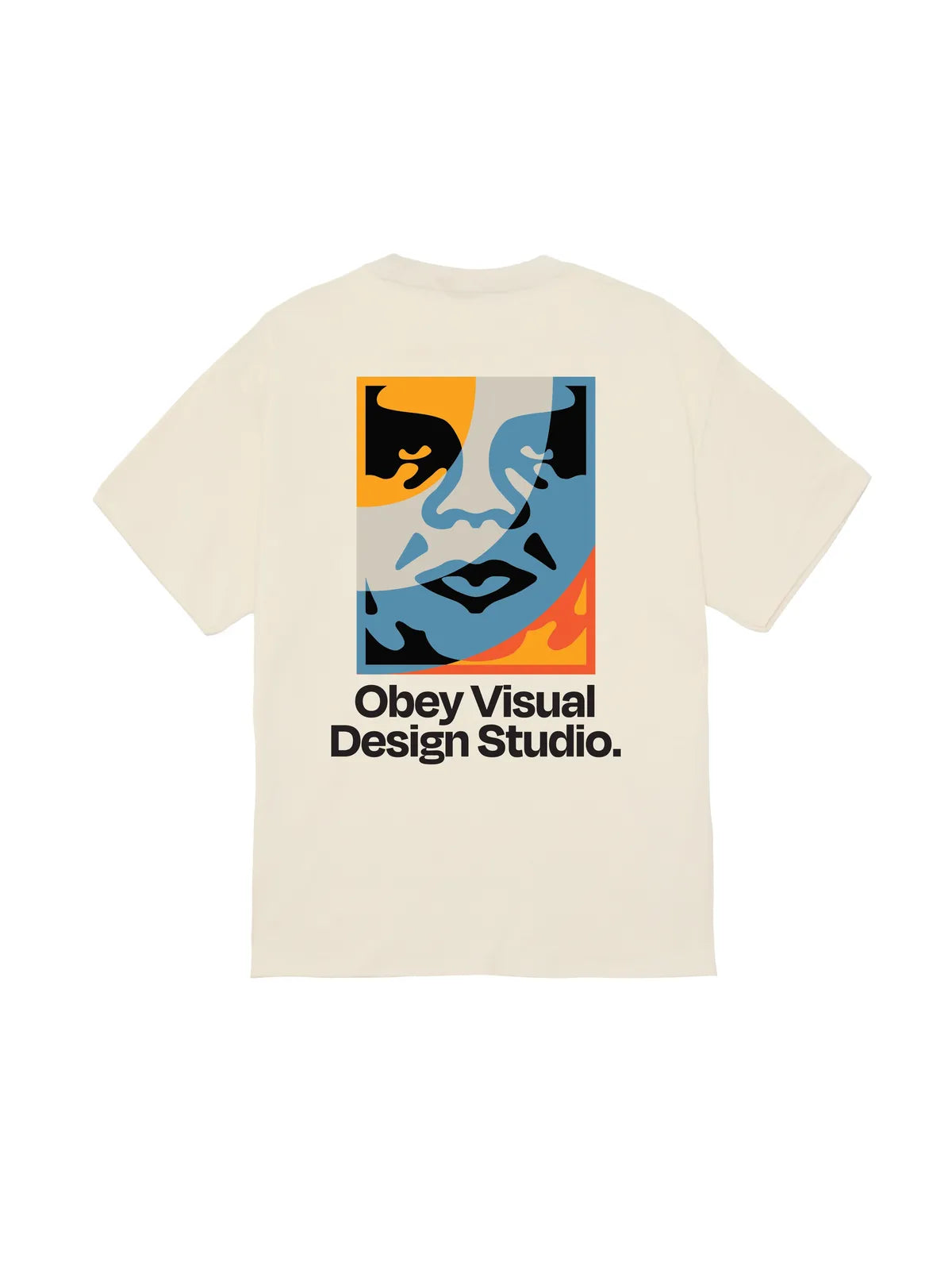 Teeshirts Obey Visual Design Studio Cream, vue arrière