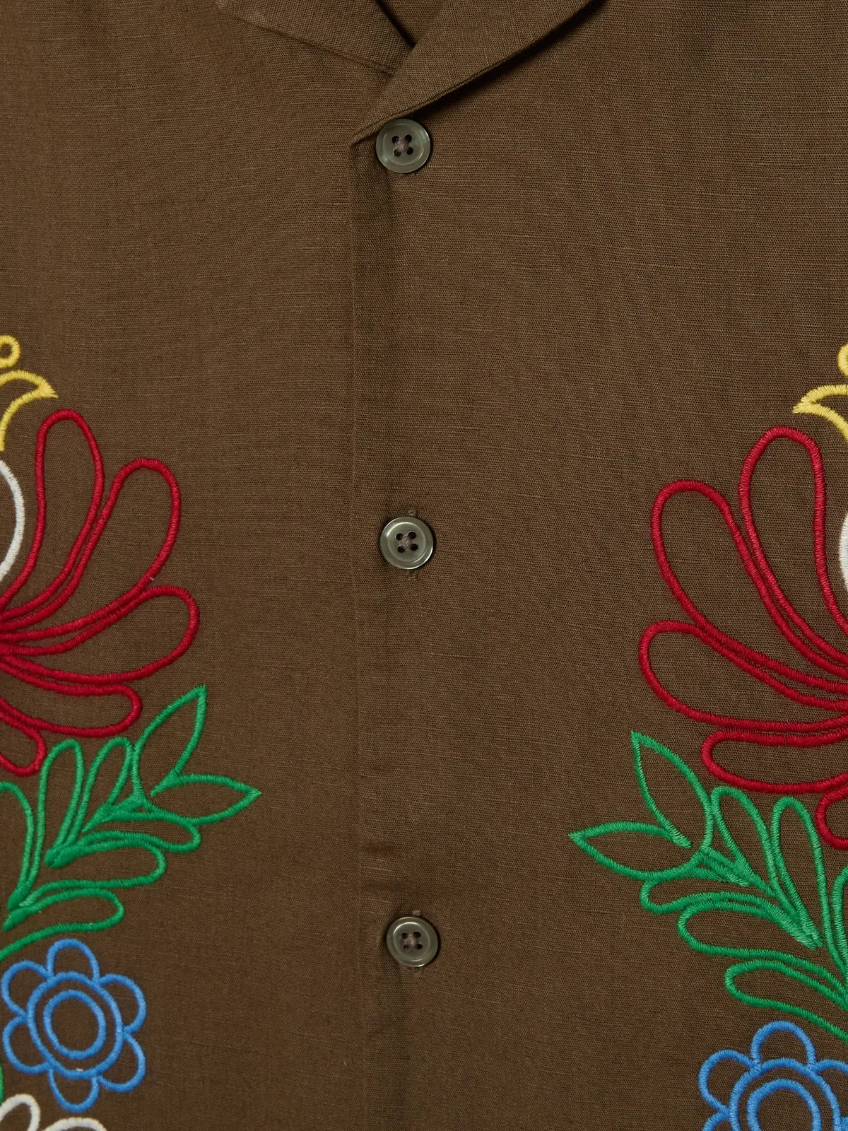 Chemises Obey Perry Woven Canteen, vue détail