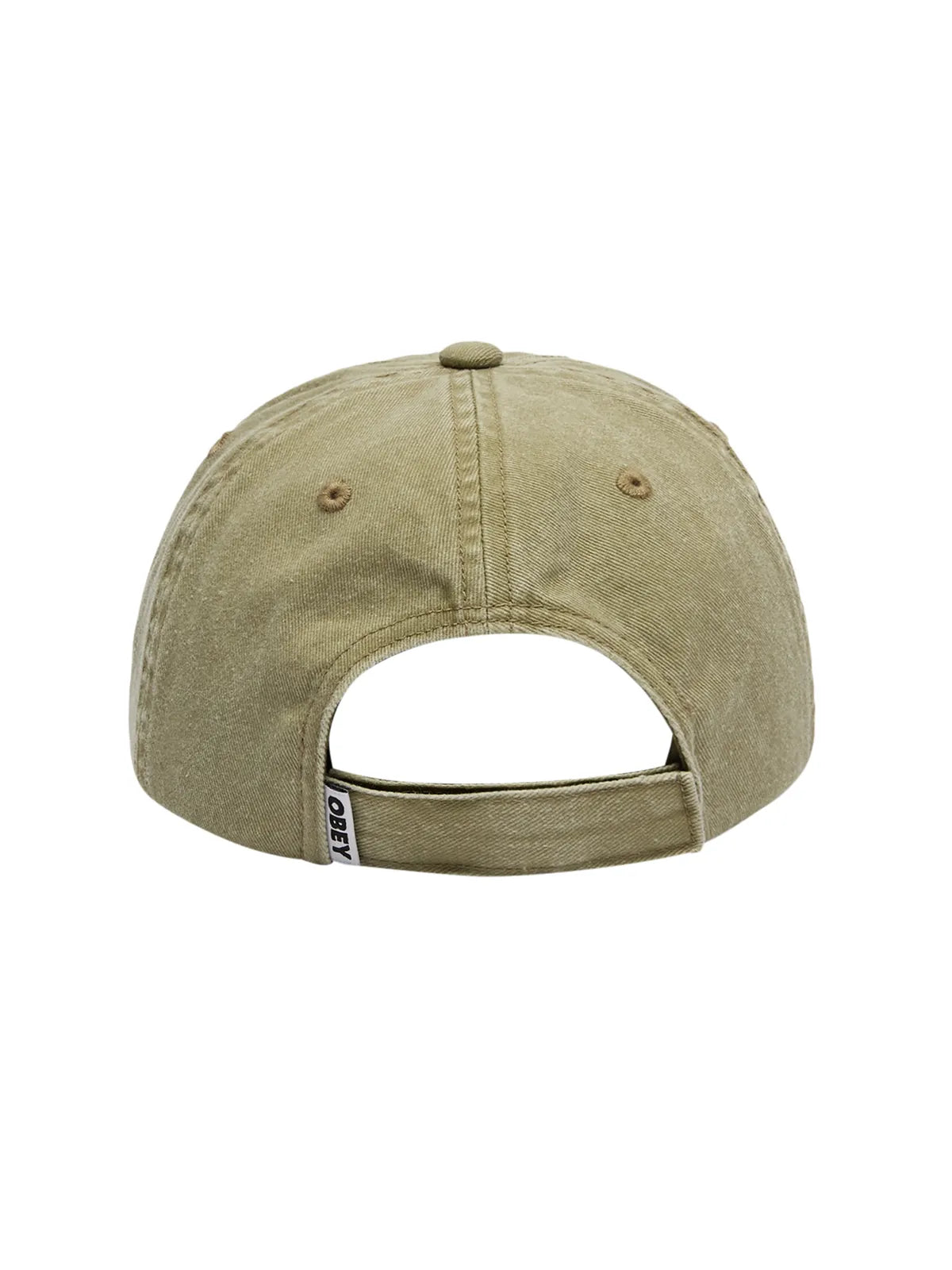 Casquettes Obey Pigment Obey Records 6 Pnl Vb Pigment Khaki Multi, vue arrière