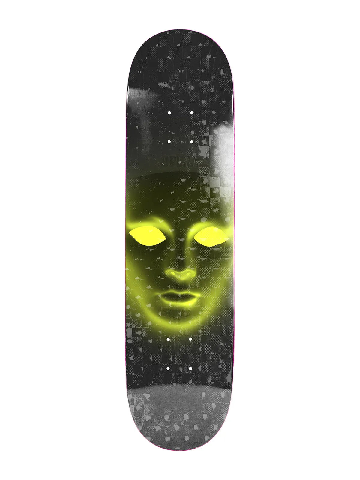 Planches de skate   Opera Deck Face Ex7 8.0 X 31.6 Wb-14 Holographic Black, vue de dessous