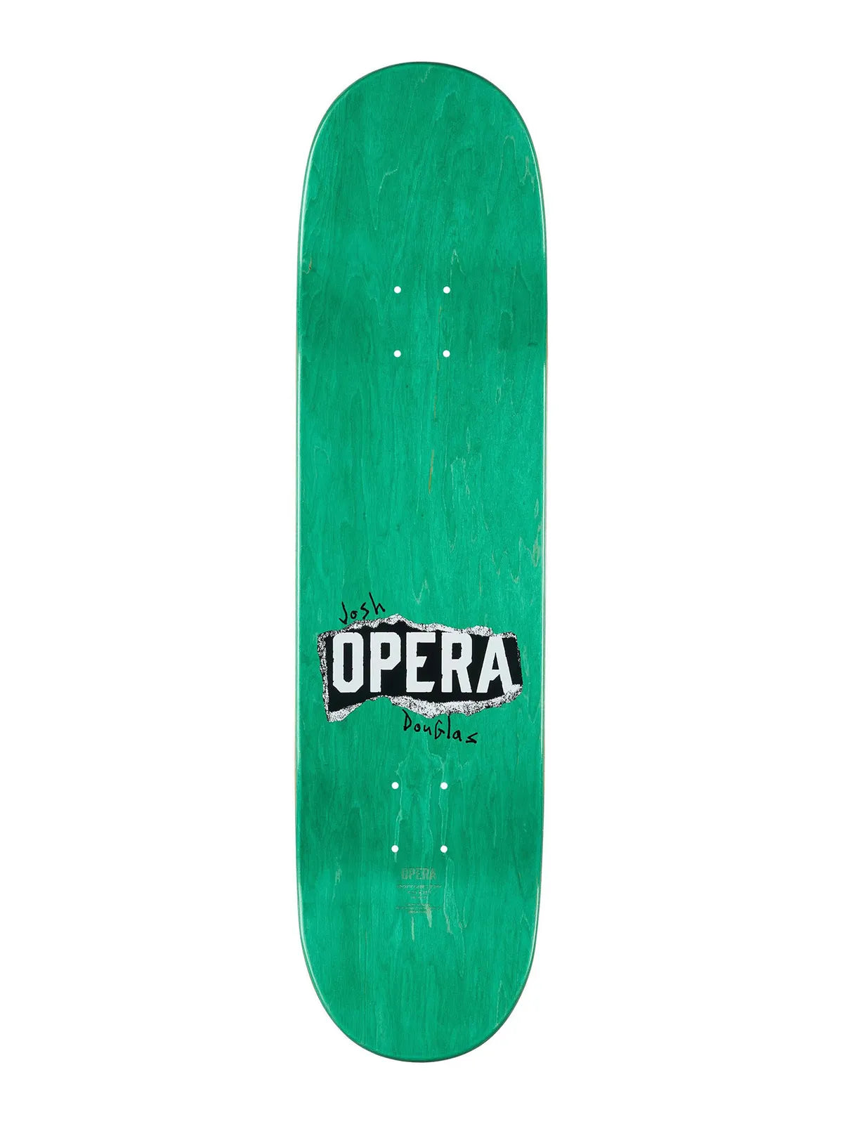 Planches de skate   Opera Deck New Pro Ripped Ex7 8.25 X 32 Wb 14.25, vue de dessus