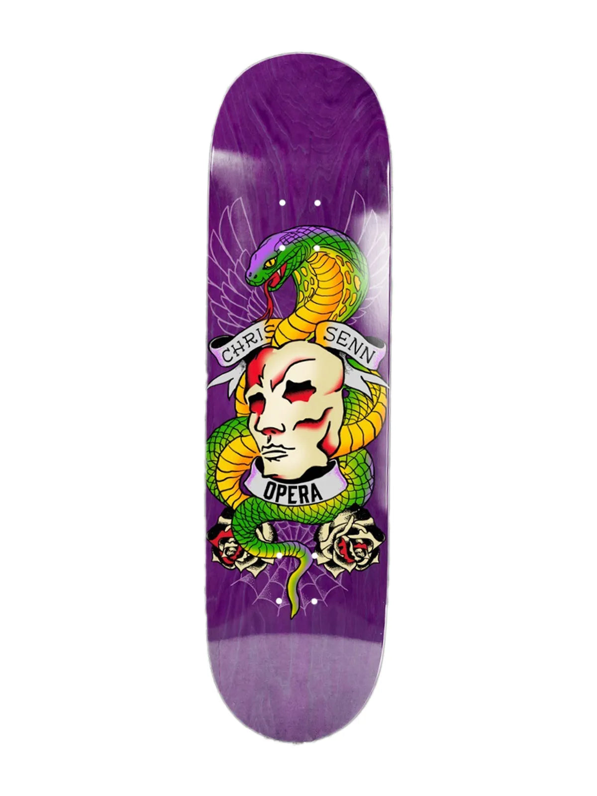 Planches de skate   Opera Deck Ssd Chris Senn Guest Ex7 8.75 X 31.95 Wb 14.25, vue de dessous
