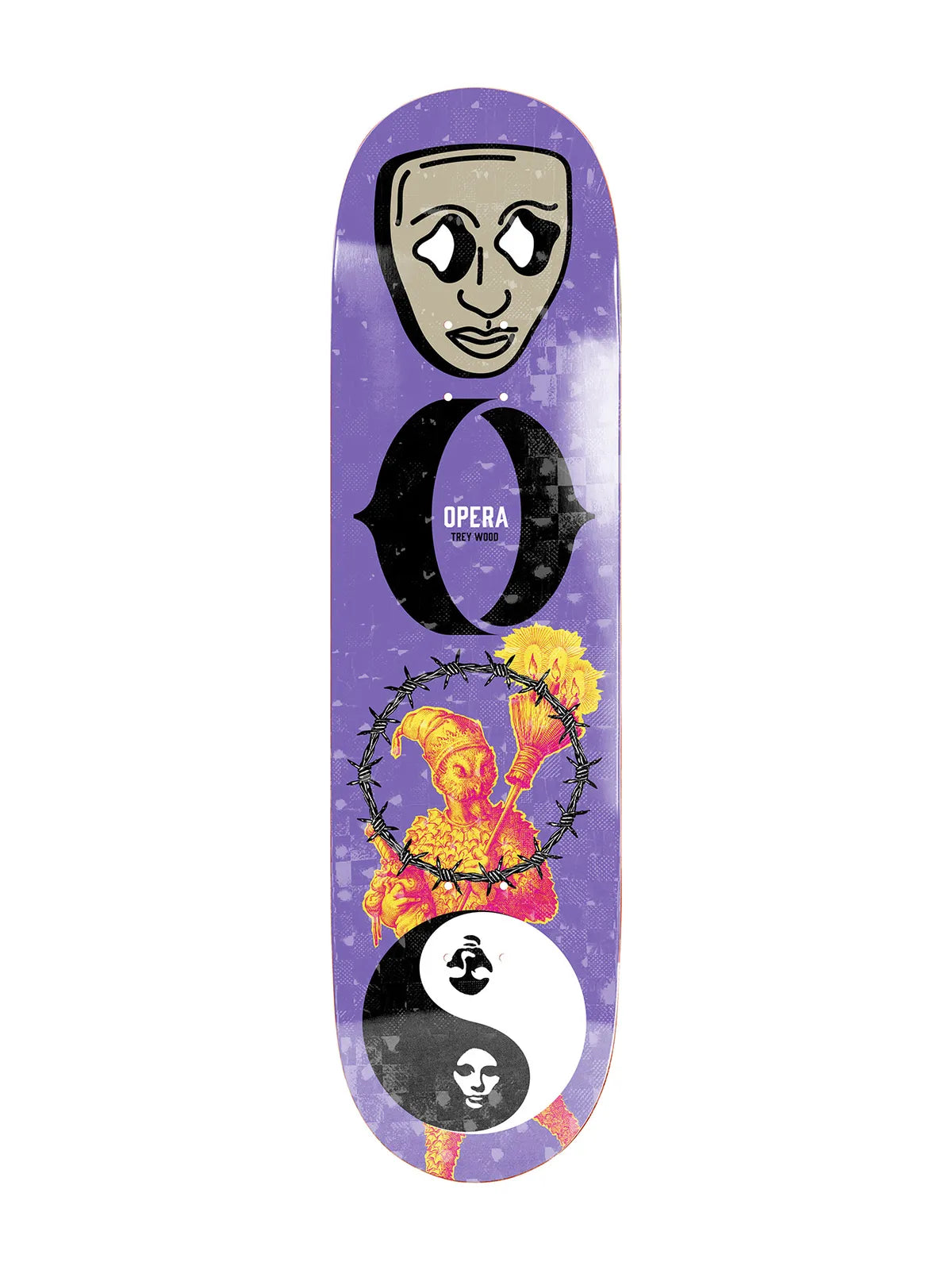 Planches de skate   Opera Deck Trey Wood Piece Ex7 8.75 X 31.95 Wb 14.25, vue de dessous
