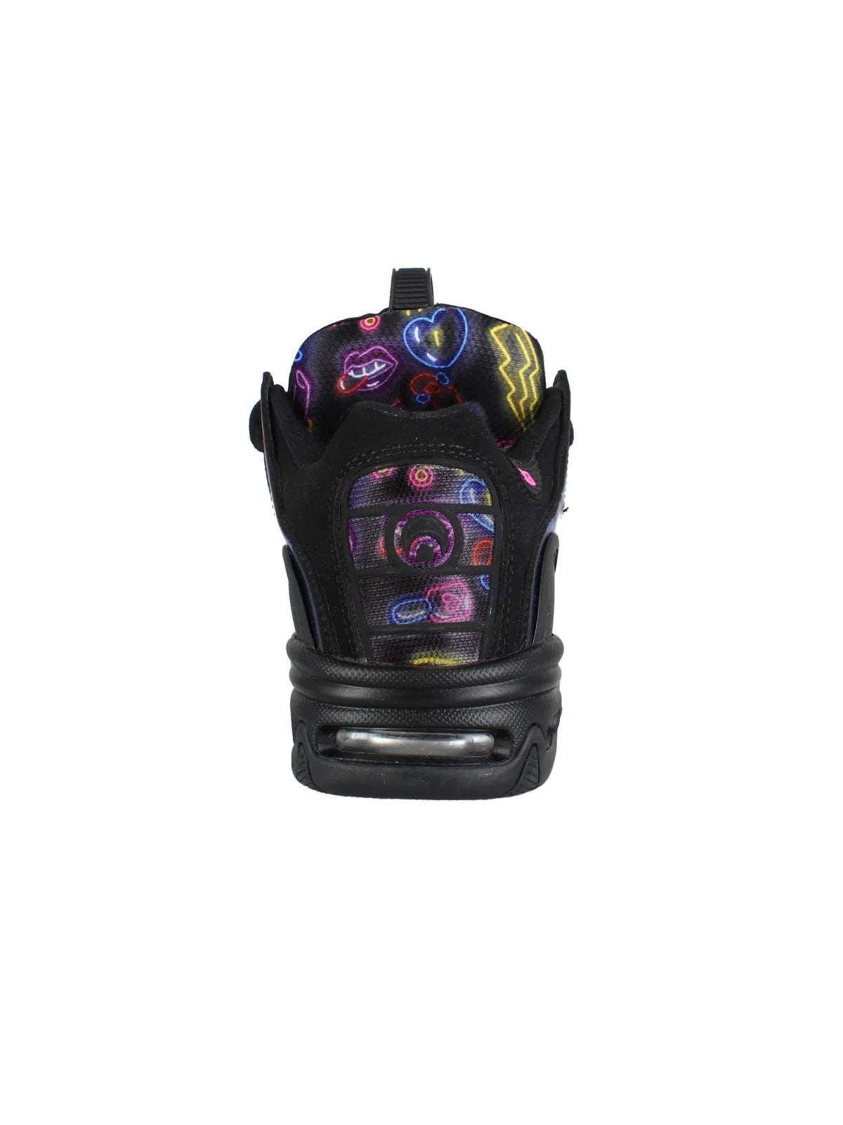 Chaussures de skateboard Osiris D3 2001 Black/Pink/Holo, vue de derrière
