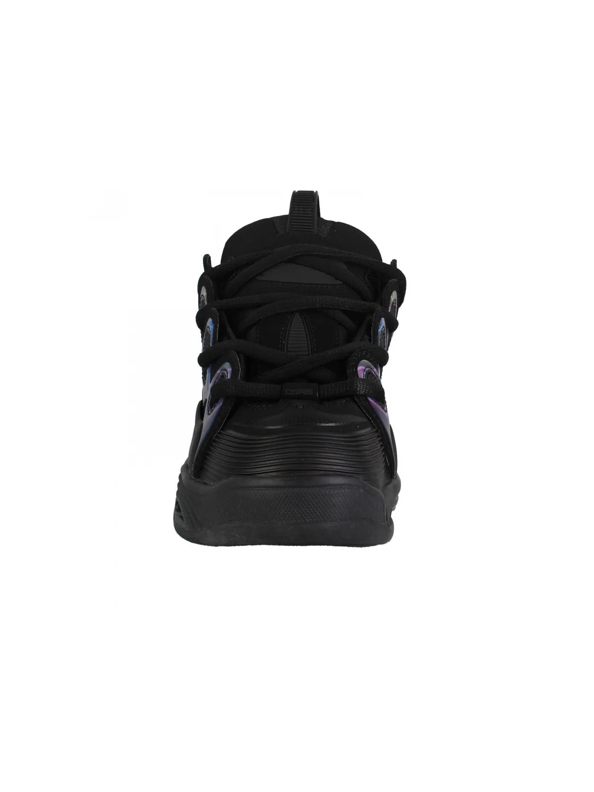 Chaussures de skateboard Osiris D3 2001 Black/Pink/Holo, vue de devant