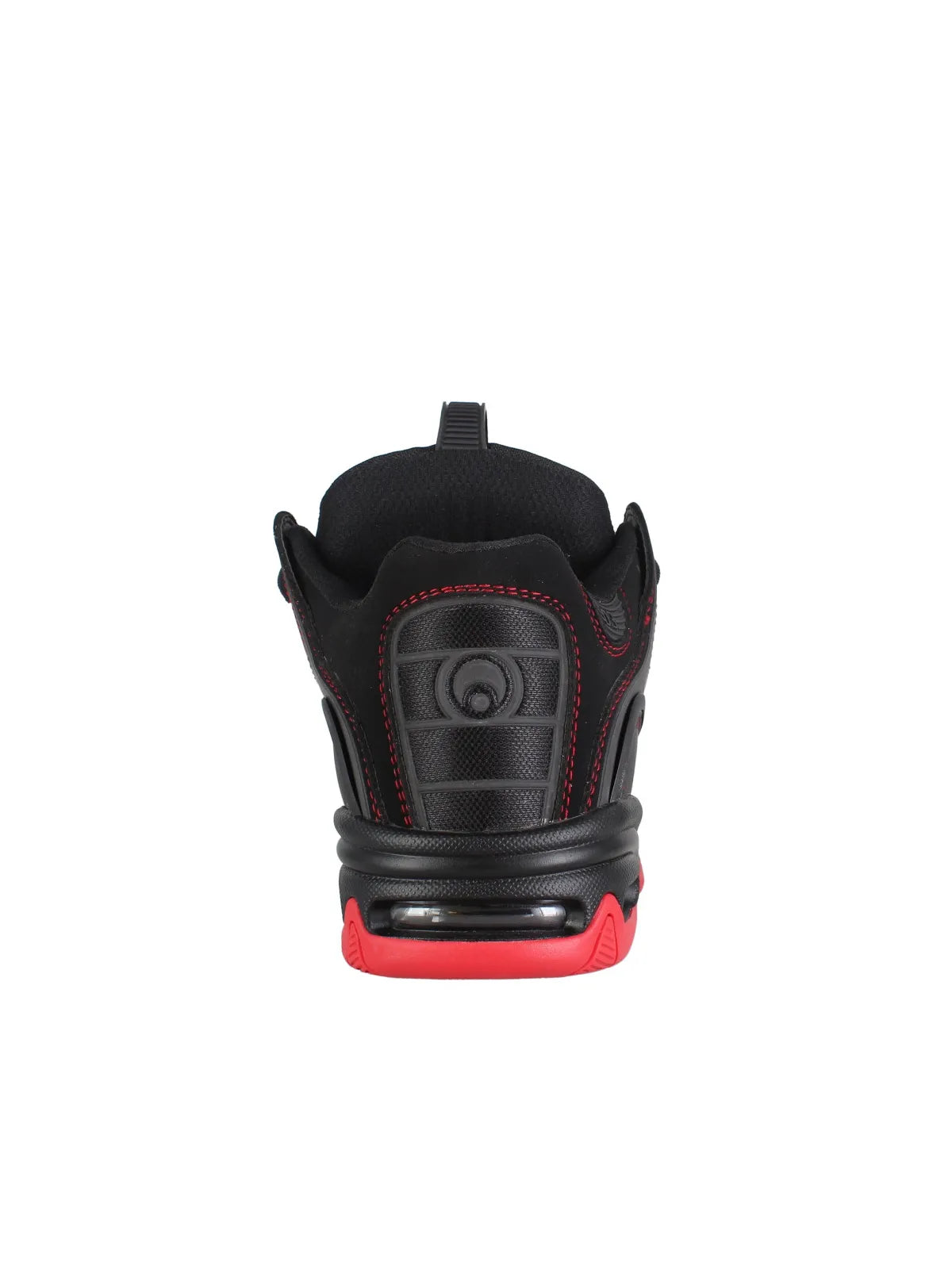 Chaussures de skateboard Osiris D3 2001 Black/Red/Red, vue de derrière