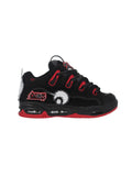 Chaussures de skateboard Osiris D3 2001  Black/Red/Velcro, vue de coté