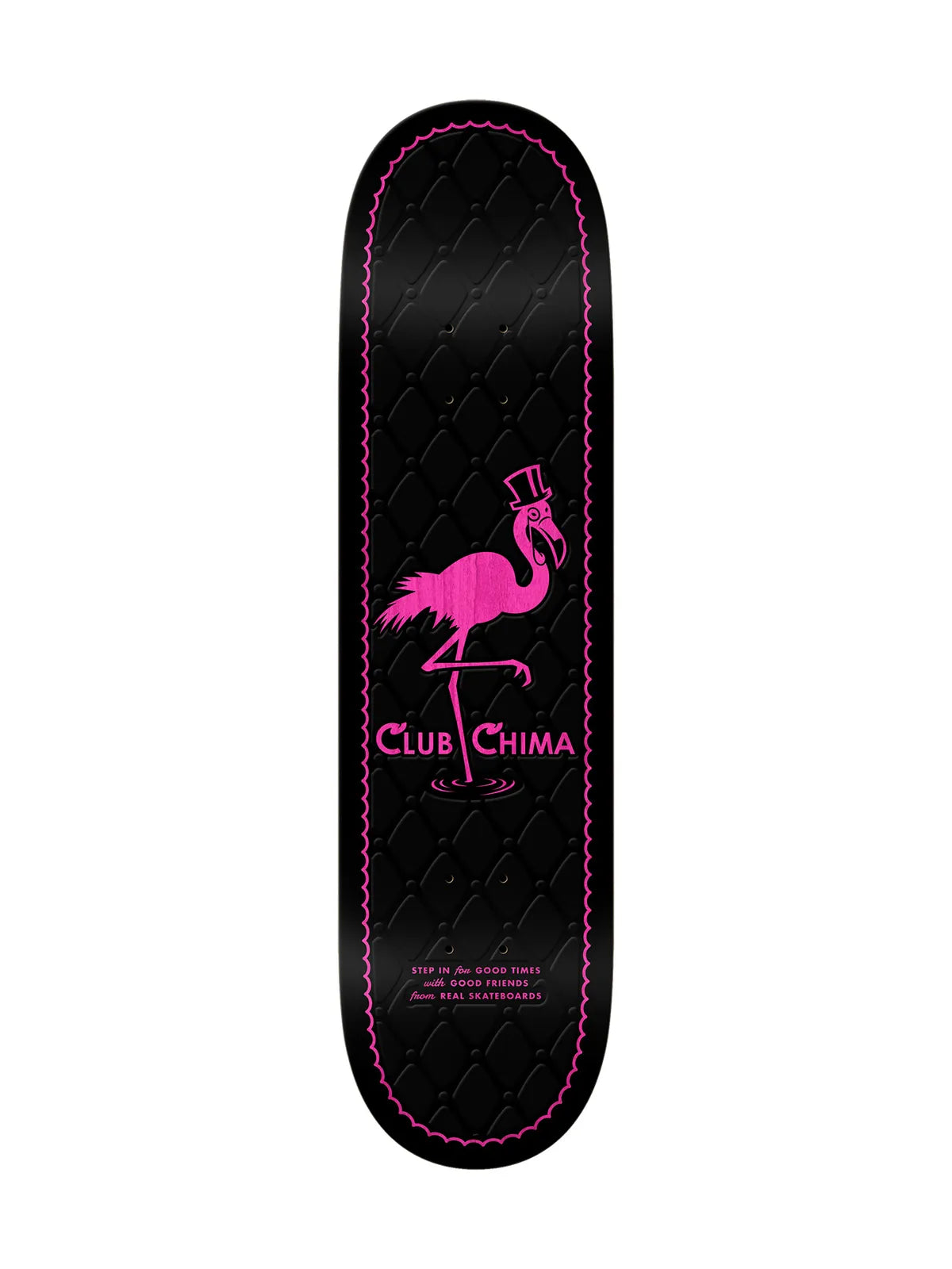 Planches de skate   Real Deck Chima Club Black 8.06 X 31.5 Full, vue de dessous