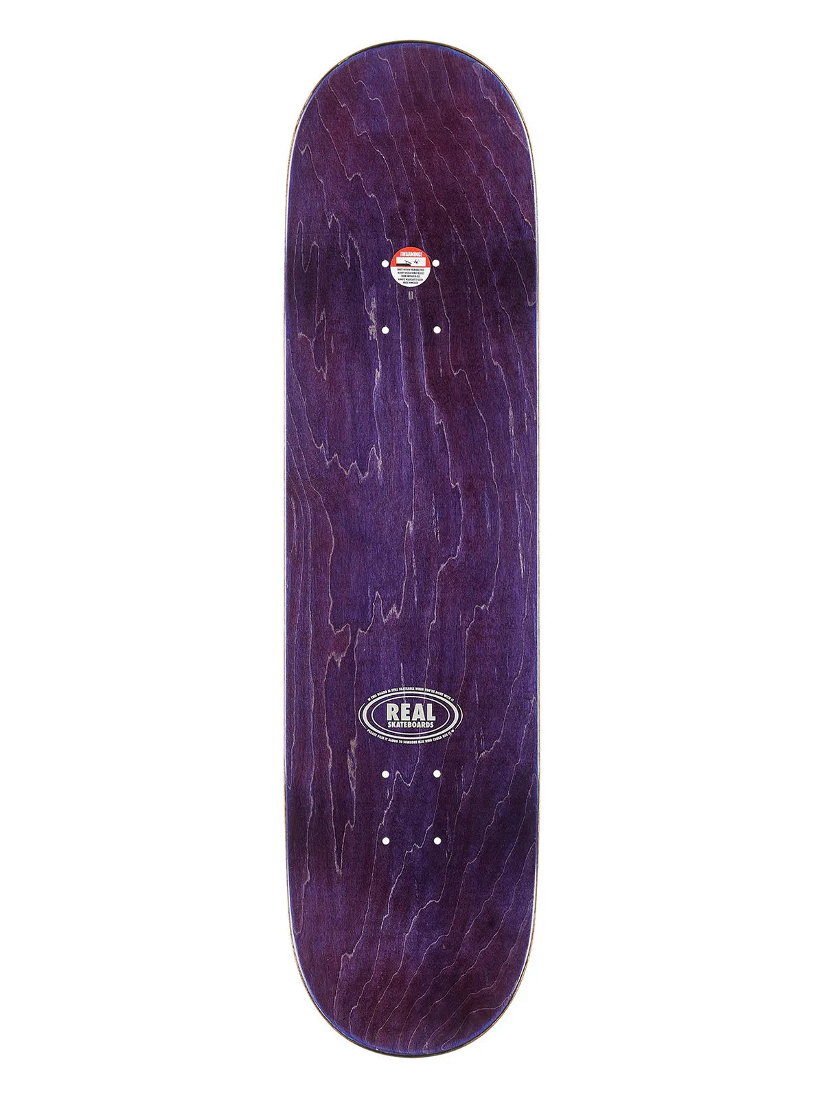 Planches de skate   Real Deck Chima Club Black 8.06 X 31.5 Full, vue de dessus