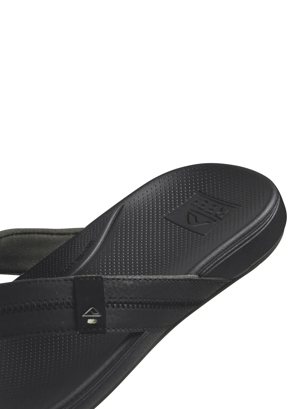 Tongs Reef Cushion Phantom 2.0 Black, vue détail arrière