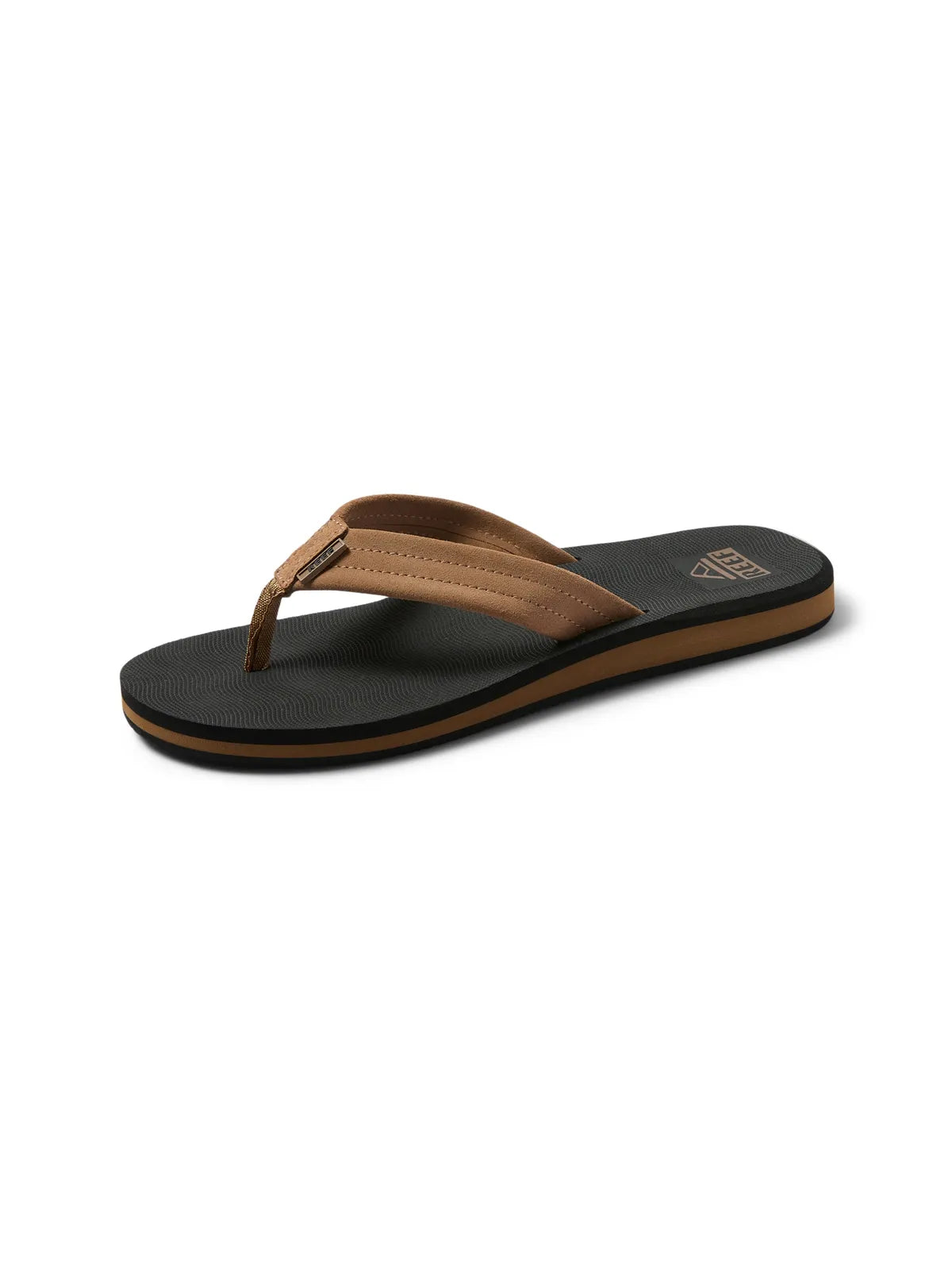 Tongs Reef The Groundswell Black/Tan, vue de dessous