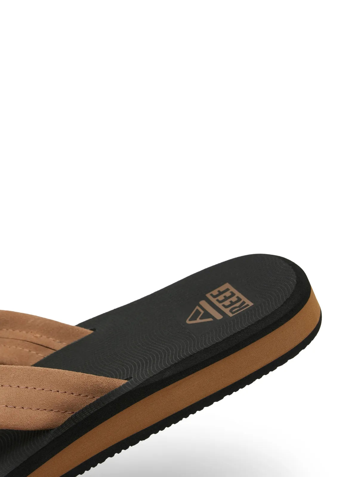 Tongs Reef The Groundswell Black/Tan, vue détail arrière