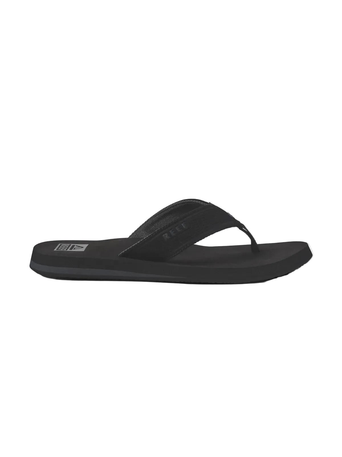Tongs Reef The Layback Black, vue de coté