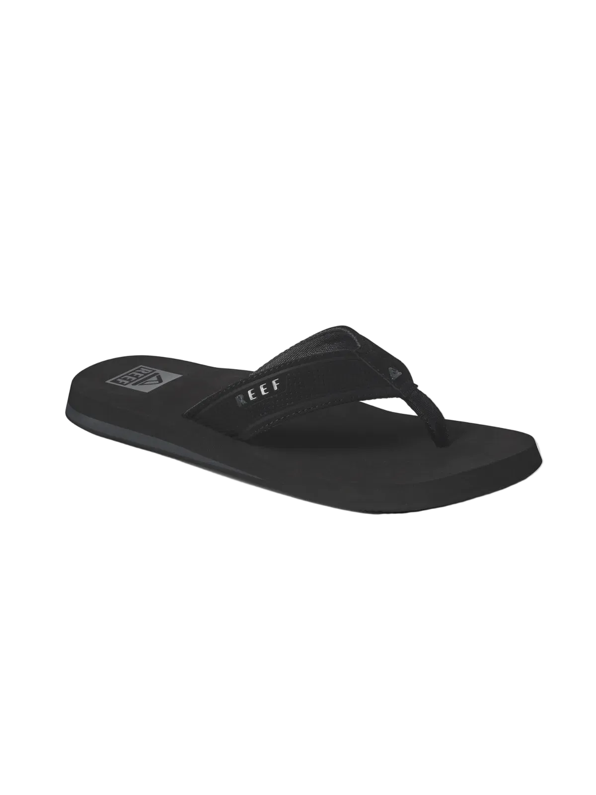 Tongs Reef The Layback Black, vue pied droit