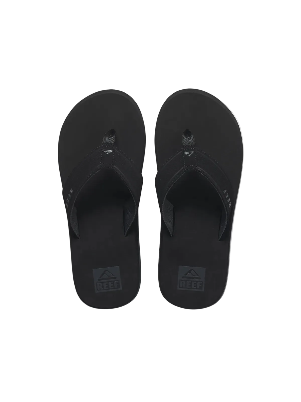 Tongs Reef The Layback Black, vue de dessus
