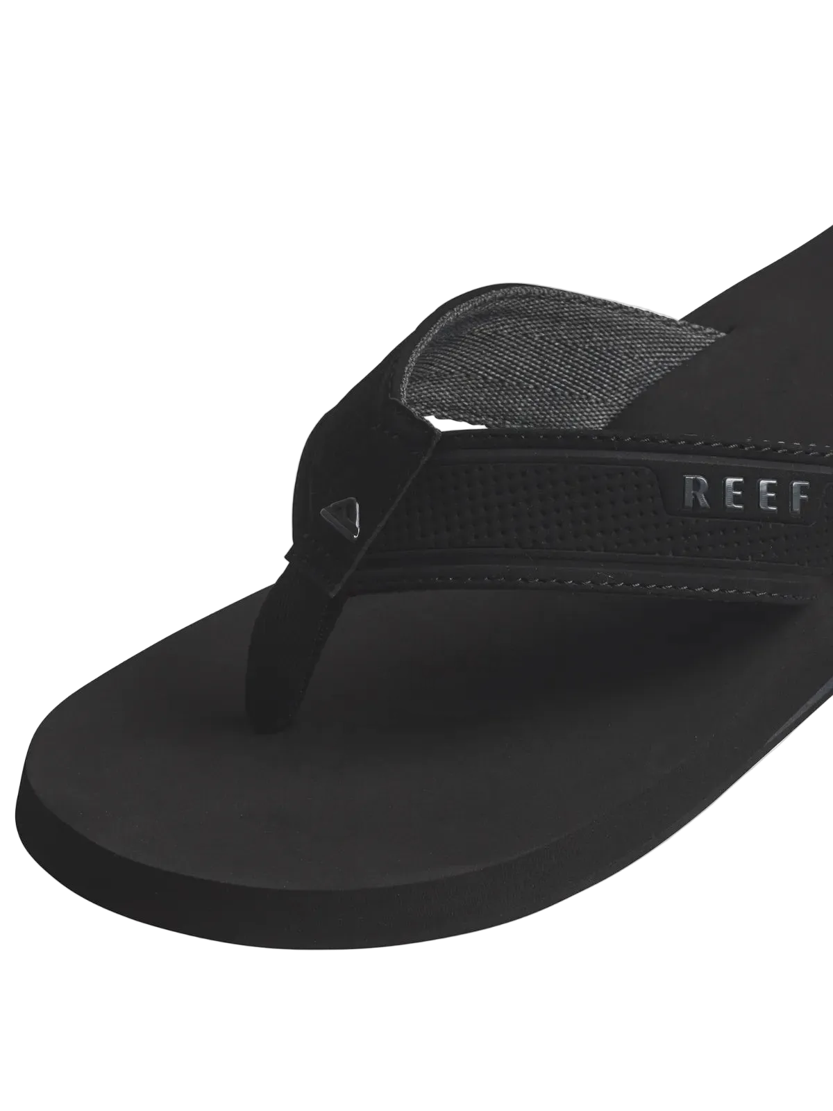 Tongs Reef The Layback Black, vue détail avant