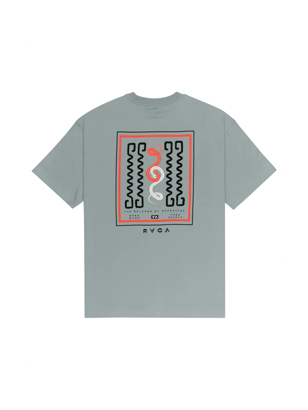Teeshirts Rvca Amaze Snake Ss Monument, vue de dos a plat