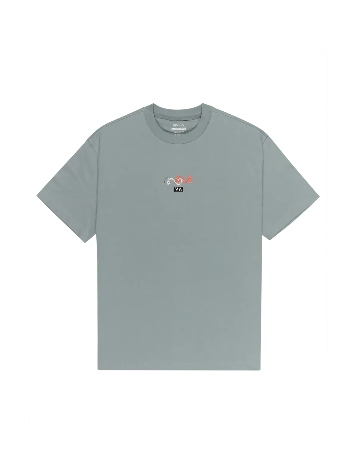 Teeshirts Rvca Amaze Snake Ss Monument, vue de face a plat