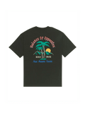 Teeshirts Rvca Frond Mural Ss Pirate Black, vue de dos a plat