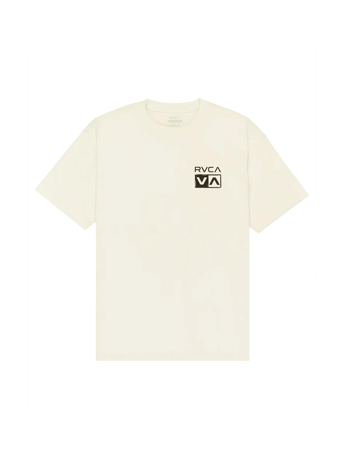 Teeshirts Rvca Horton Florida Ss Antique White, vue de face a plat