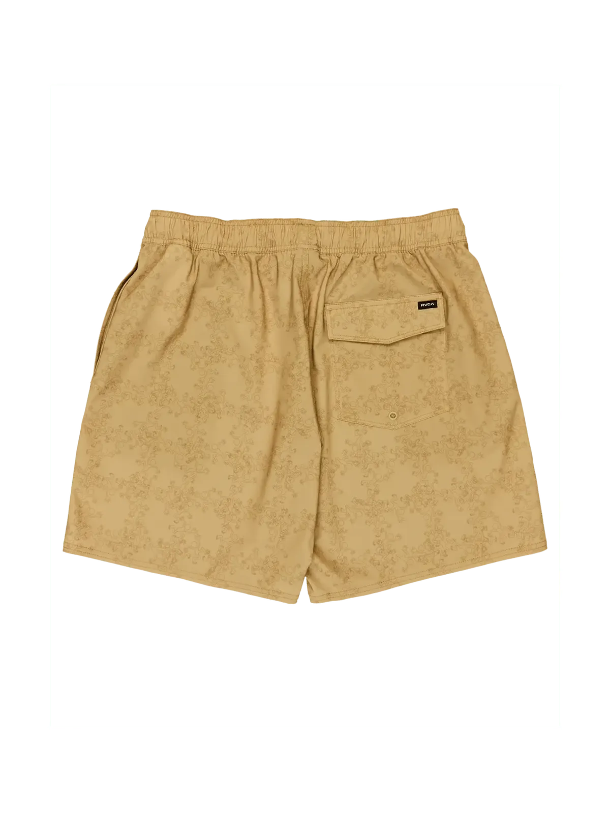 Maillots de bain Rvca Judgement Elastic 18 Khaki, vue de dos a plat