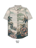 Chemises Rvca Peninsula Ss Multi, vue de dessin de face a plat