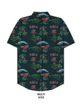 Chemises Rvca Reception Ss Multi, vue de dessin de face a plat