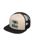Casquettes Rvca Resort Inc. Trucker Silver Bleach, vue de face de ¾