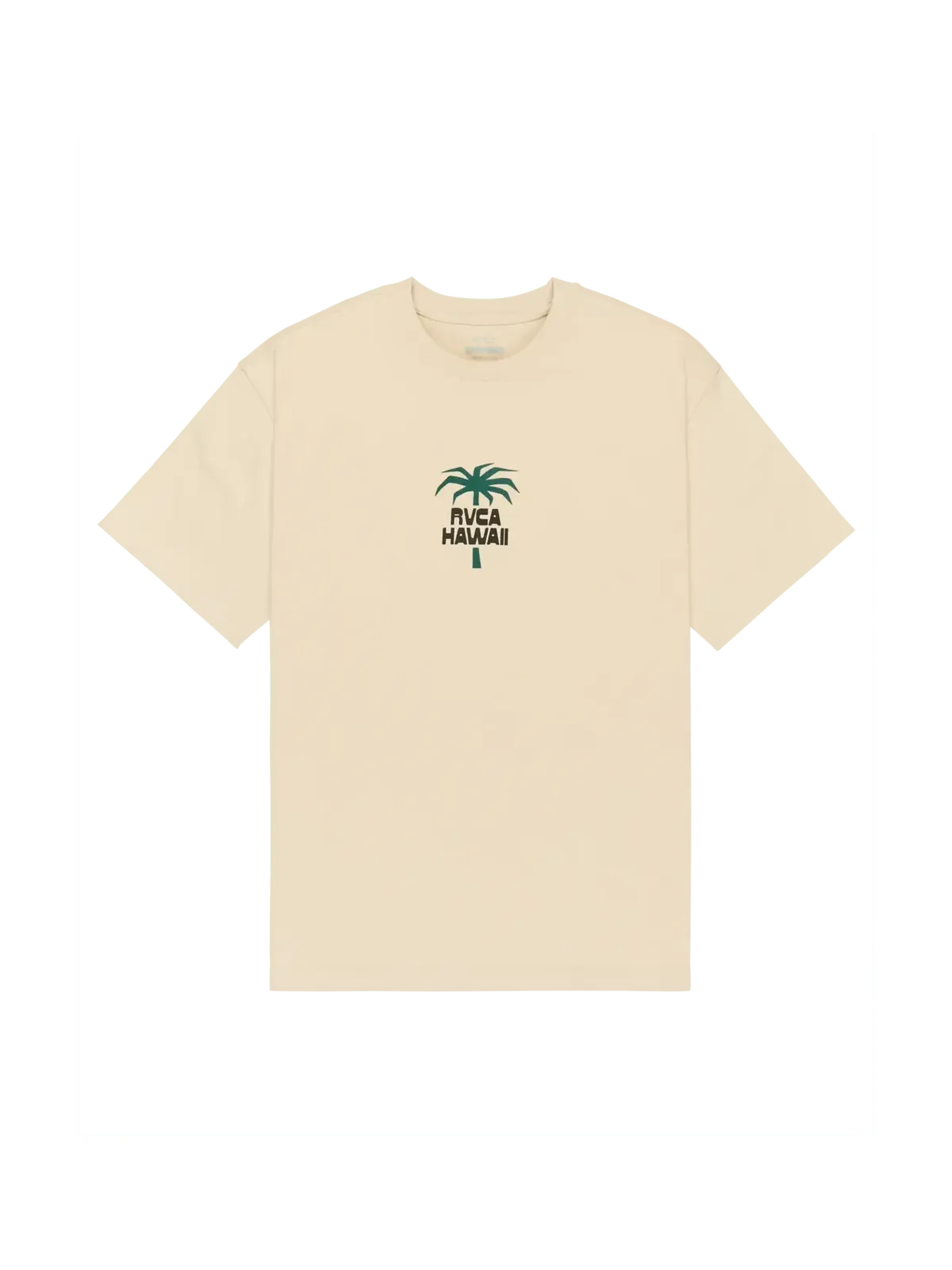 Teeshirts Rvca Rvca Aloha Ss Moonbeam, vue de face a plat