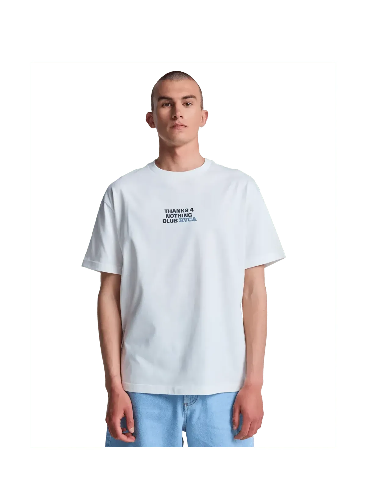 Teeshirts Rvca The Magician Ss Tee Antique White, vue portée de face