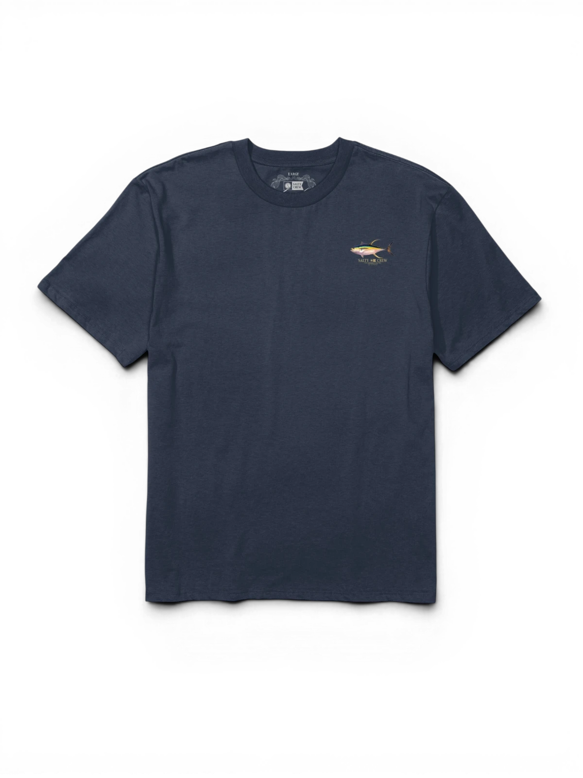 Teeshirts Salty crew Ahi Classic Tee Navy, vue à plat avant