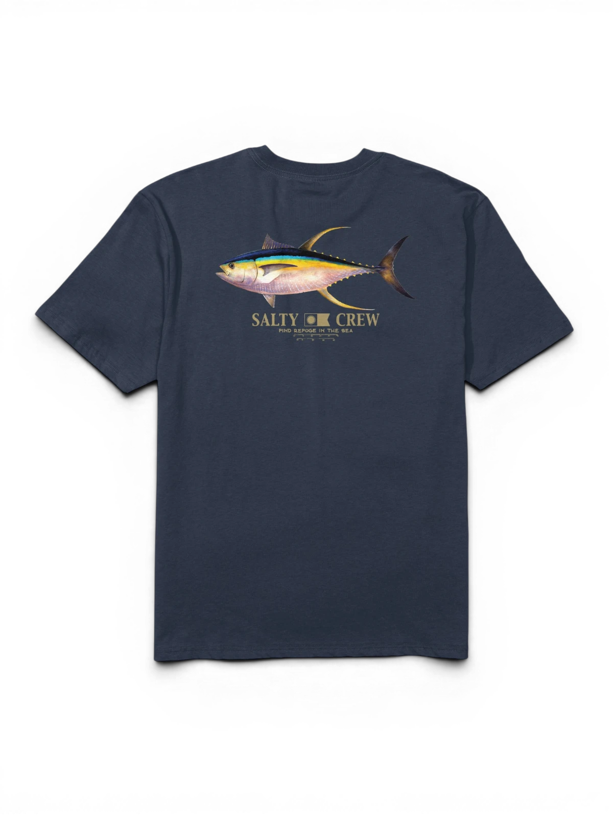 Teeshirts Salty crew Ahi Classic Tee Navy, vue à plat arrière