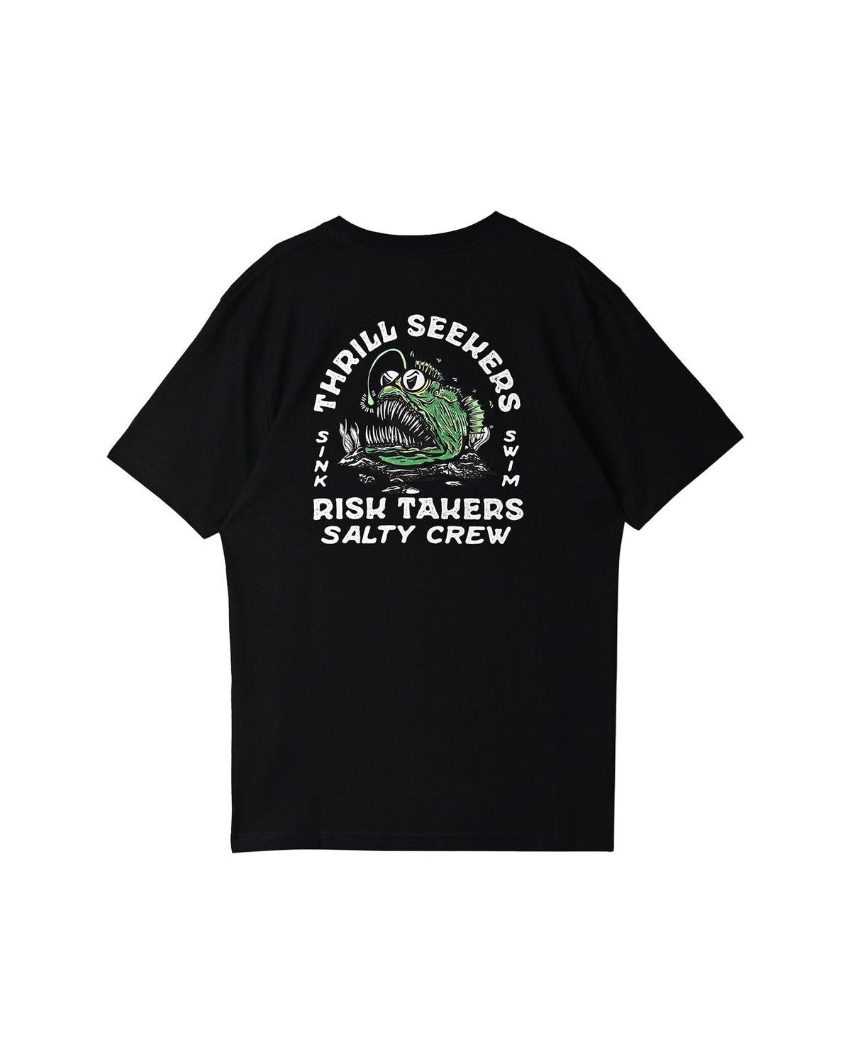 Teeshirts Salty crew Angler Fish Monst Ss Tee Black, vue dos