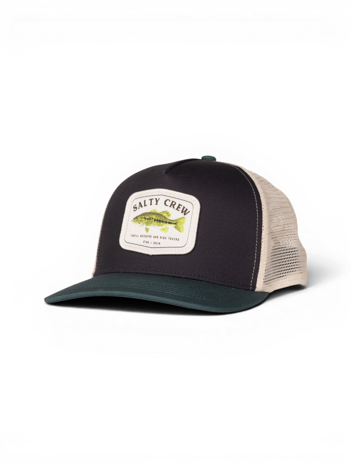 Casquettes Salty crew Bigmouth Trucker Magnet/Hydro, vue 3/4 avant