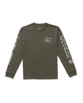 Teeshirts Salty crew Bruce Boys L/S Tee Dusty Olive, vue de face