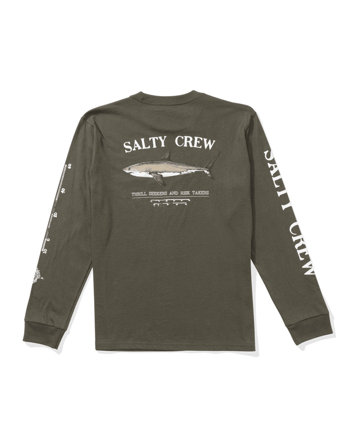 Teeshirts Salty crew Bruce Boys L/S Tee Dusty Olive, vue dos