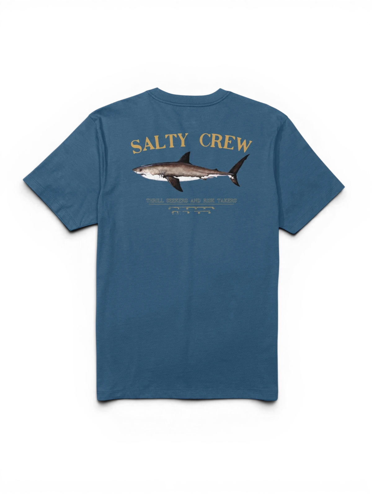 Teeshirts Salty crew Bruce Premium S/S Tee Cast Blue, vue à plat arrière