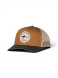 Casquettes Salty crew Bruce Trucker Brown/Iron, vue 3/4 avant