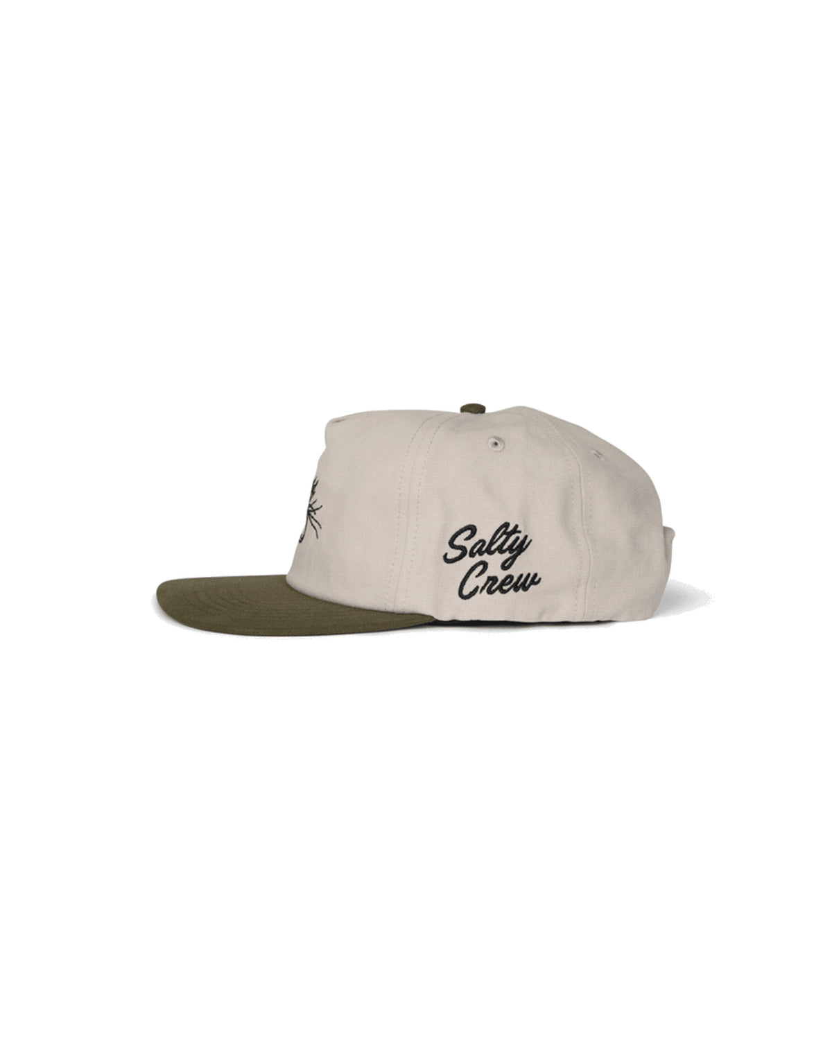 Casquettes Salty crew Coastal Snapback Birch Olive, vue de profil