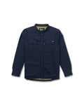 Chemises Salty crew Fathom Ls Tech Shacket Midnight Navy, vue de face