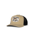 Casquettes Salty crew Fishing Co Trucker Khaki, vue de ¾ face
